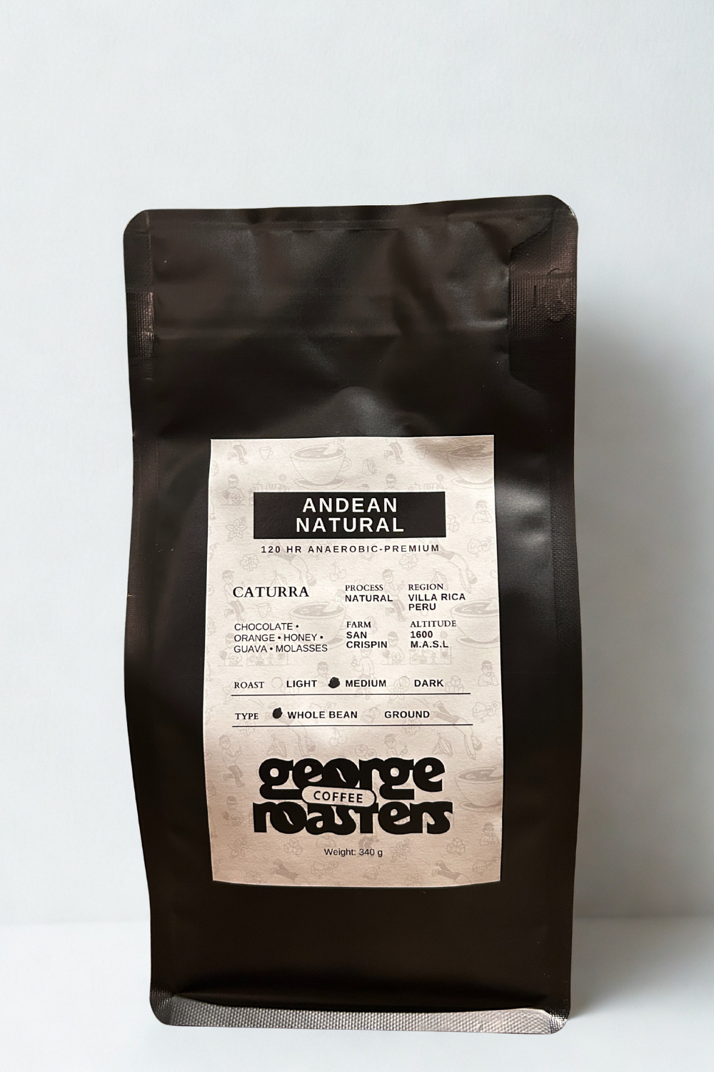 Andean Natural - Caturra Natural 120 hr Anaerobic Coffee Peru